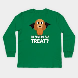 Cocker Spaniel Halloween Trick or Treat Kids Long Sleeve T-Shirt